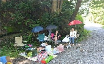 タープは張れず・・