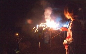 夜の花火