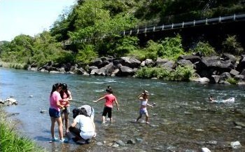 田代運動公園キャンプ場 下流側