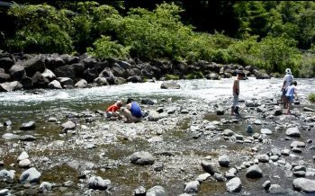 田代運動公園キャンプ場 上流側