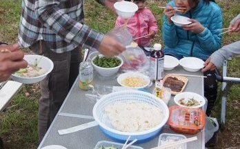 バーベキューでそう麺