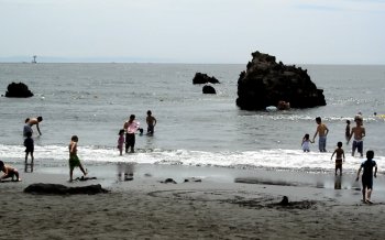 大磯海水浴場の海岸
