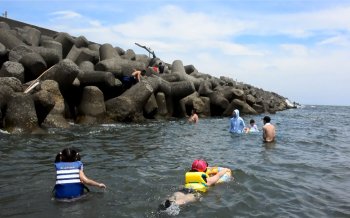 照ヶ崎海岸 テトラポッド