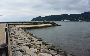 長浜海岸 堤防