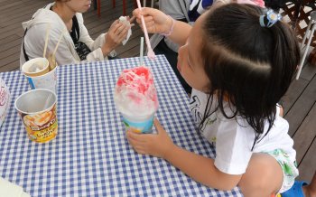海の家のかき氷