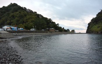 浮島海岸 海からの眺め