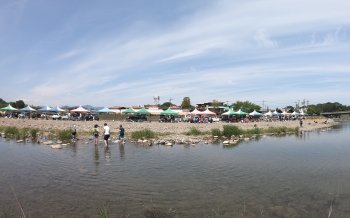 秋川ふれあいランドの河原