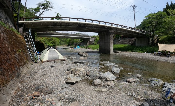 入間川の河原