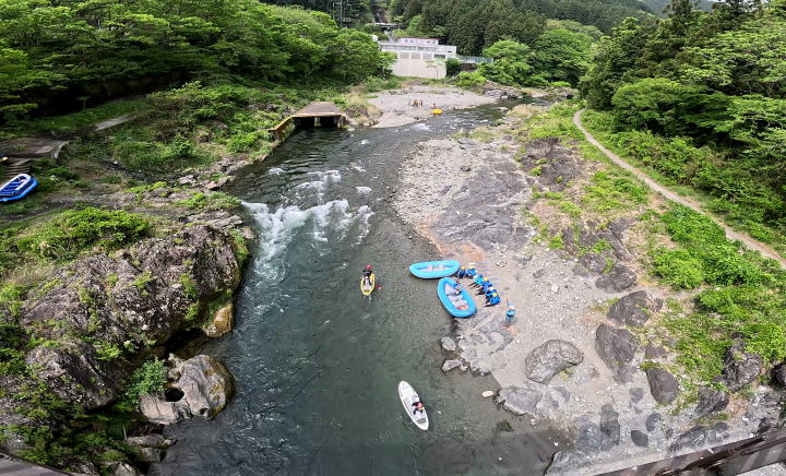 多摩川 上流側