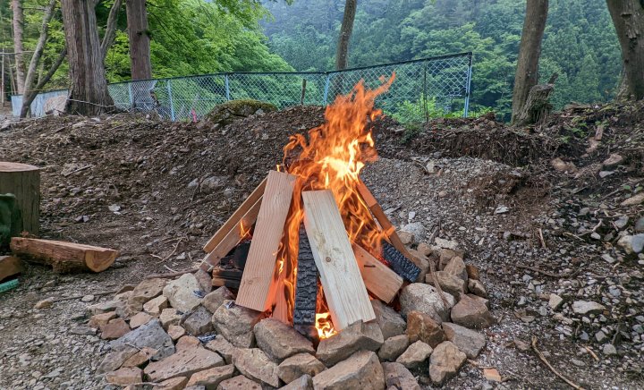 焚き火